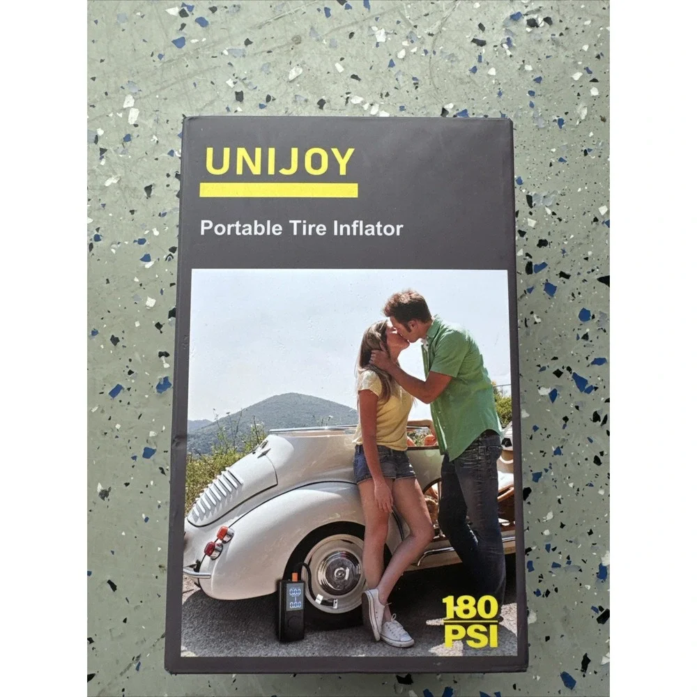 Unijoy Tire Inflator Portable Air Compressor 3x Fast Car Tire‎ Pump New